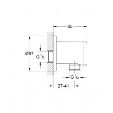 QuickFix Vitalio Universal Подключение душевого шланга (26963001)