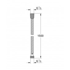 VitalioFlex Metal Long-Life 1500 Металевий душовий шланг (27502001)