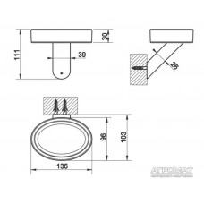 Мыльница Gessi Ovale 25602-031 с держателем