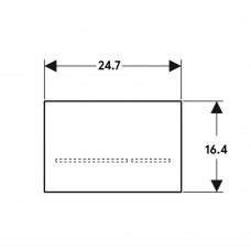 Клавіша змиву електронна Geberit Sigma80 116.090.SM.6 дзеркальне скло, для бачків Sigma 12см