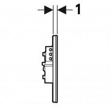 Клавиша смыва электронная Geberit Sigma80 116.090.SM.6 зеркальное стекло, для бачков Sigma 12см