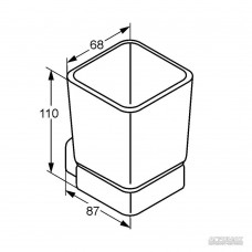 Стакан Kludi E2 4997505 с держателем