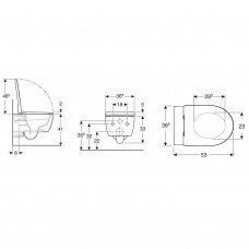 Унитаз подвесной Geberit iCon 500.784.01.1 безободковый с сиденьем Soft Close