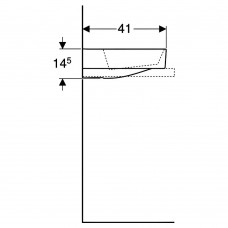 Раковина Geberit One 505.025.00.1 накладна 50 см