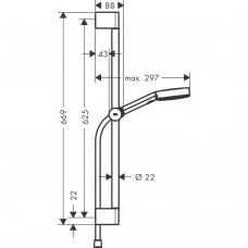 Душевой набор Hansgrohe Pulsify Select S Relaxation 24170000 хром