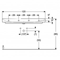 Раковина Geberit One 505.020.01.5 120 см
