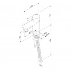 Смеситель для раковины АМ.РМ X-Joy S F85B02122 черный