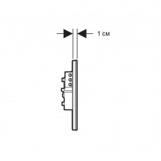 Клавіша змиву Geberit Sigma80 116.092.SM.1 дзеркальне скло