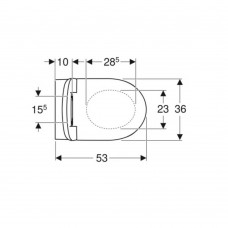 Унитаз подвесной Geberit Selnova 501.750.00.1 безободковый (Rimfree) с крышкой Soft close