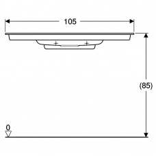 Раковина Geberit One 500.396.01.2 вбудована 105 см