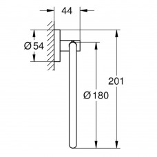 Тримач-кільце для рушників Grohe Essentials 40365DL1 теплий захід сонця (рожеве золото)