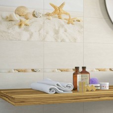 Фриз Golden Tile Summer Stone Holiday Summer Stone Бежевий В41301 40x3 см