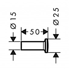 Крючок Axor Universal Circular 42811140 одинарный, бронза матовый