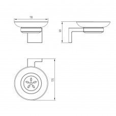 Держатель для мыла Devit Universal 5030150, хром