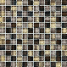 Мозаїка Mozaico De Lux Cl-Mos AYFG003 Mix Black+Gold Glass Mosaic 30,5х30,5 см