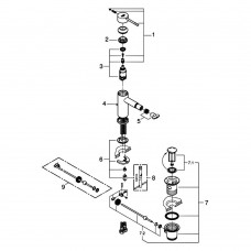 Смеситель для биде Grohe Essence New 32935001 хром