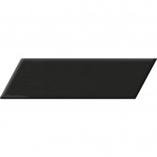 Плитка Equipe Ceramicas 23357 Chevron Wall Black Matt Left 18,6x5,2 см