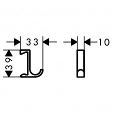 Крючок Hansgrohe WallStoris 27929700 2 крючка, белый матовый