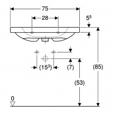 Раковина Geberit iCon Light 501.839.00.3 75 см