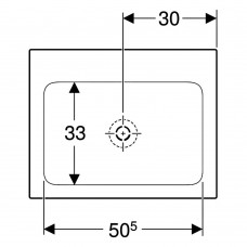 Раковина Geberit One 505.011.01.1 встроенная 60 см