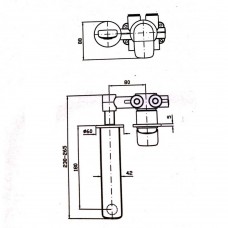 Змішувач прихованого монтажу для раковини Zucchetti ZBR675 Brim