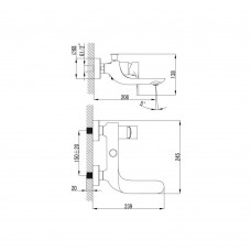 Смеситель для ванны Devit Optima 44313130