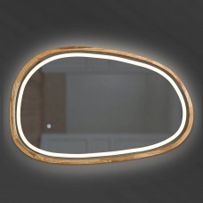 Дзеркало асиметричне Luxury Wood Dali з комбінованою LED підсвіткою, дуб натуральний, 500х800мм