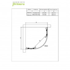 Душевая кабина Primera Prime PRI2121W 100x100 см профиль хром/прозрачное стекло
