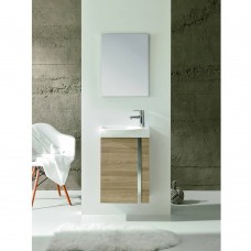 Комплект мебели Royo Elegance 122913 зеркало 45 см + тумба с раковиной подвесная 45 см орех
