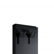 Полотенцесушитель электрический Deweit Whole Wall 1266 1250х245 мм черный мат 200 Вт с функцией обогрева