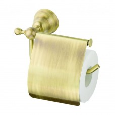 Держатель туалетной бумаги Devit Charlestone 8036142B с крышкой золото матовый