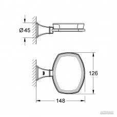 Мыльница Grohe Grandera 40628000 с держателем хром