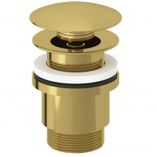 Донный клапан для раковины Kludi Plus 10426N0-00 push open, золото