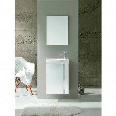Комплект мебели Royo Elegance 122910 зеркало 45 см + тумба с раковиной подвесная 45 см белый