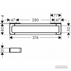 Поручень Axor Universal 42830000 хром