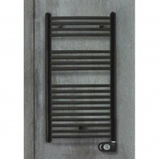 Полотенцесушитель электрический Zehnder Aura PBEBZ-090-50/MQ, 906х500 мм, черный мат, 500 Вт