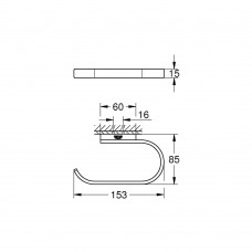 Держатель для туалетной бумаги Grohe Selection 41220KF0 черный матовый