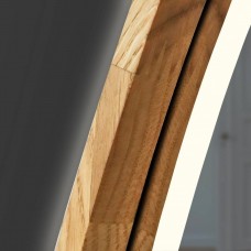 Зеркало ассиметричное Luxury Wood Dali с комбинированной LED подсветкой, дуб натуральный, 550х850мм
