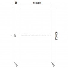 Стільниця Cersanit Larga S932-024 80 см біла