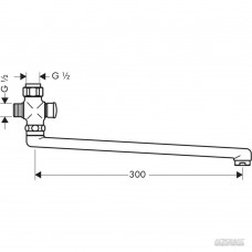 Излив для смесителя Hansgrohe 14495000