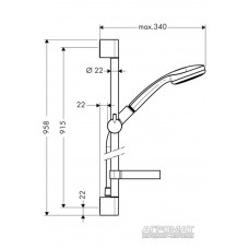 Душовий набір Hansgrohe Croma 27724000