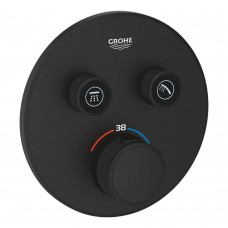 Змішувач прихованого монтажу для душу Grohe Grohtherm SmartControl 29507KF0 з термостатом, на 2 споживачі, чорний