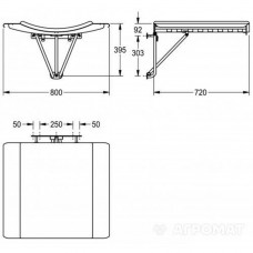 Пеленальний столик Franke Campus XINW601 вбудований складний