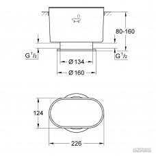 Монтажный набор для смесителя на одно отверстие Grohe Atrio 45473000