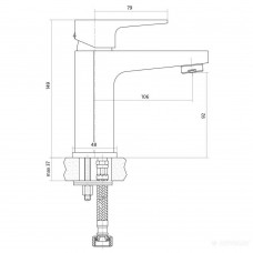Смеситель для раковины Cersanit Vigo S951-146