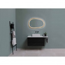 Зеркало ассиметричное Luxury Wood Dali с комбинированной LED подсветкой, дуб натуральный, 500х800мм