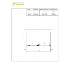 Душевые двери Primera Prime PRI1000 100х190 см раздвижные