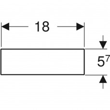 Распределяющая перегородка для выдвижного ящика Geberit VariForm 501.156.00.1 H-образная 37,3x15x6,2 см