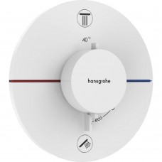 Смеситель скрытого монтажа Hansgrohe ShowerSelect Comfort S 15554700 термостатический, белый матовый