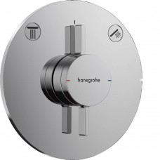 Змішувач прихованого монтажу для душу Hansgrohe DuoTurn S 75418000 на 2 споживачі